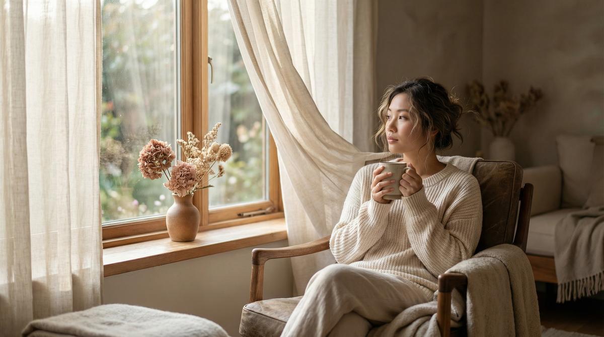 蘑菇视频品牌形象，女性疗愈生活场景，www.yle567un.cn